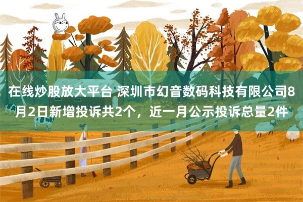 在线炒股放大平台 深圳市幻音数码科技有限公司8月2日新增投诉共2个，近一月公示投诉总量2件