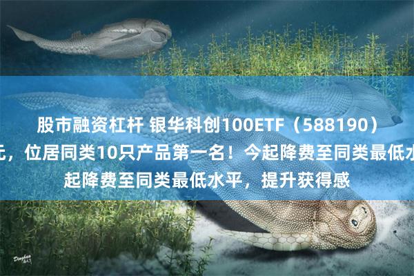 股市融资杠杆 银华科创100ETF（588190）成交额10.99亿元，位居同类10只产品第一名！今起降费至同类最低水平，提升获得感