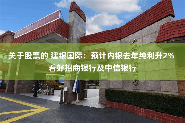 关于股票的 建银国际：预计内银去年纯利升2% 看好招商银行及中信银行